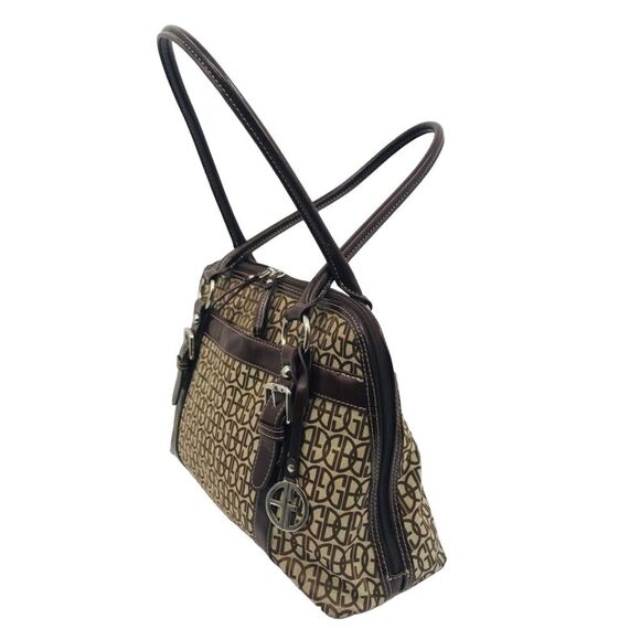 Giani Bernini Dome Buckle Handles Satchel Shoulder Bag Vintage Y2K - Picture 3 of 14